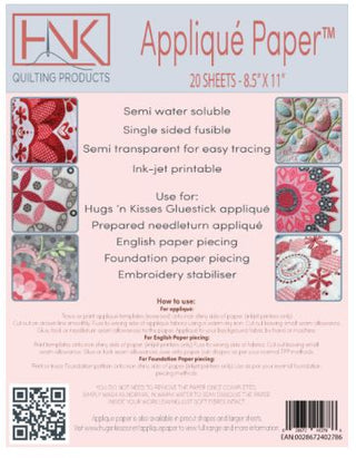 HNK Applique Paper 8.5" x 11" x 20 sheets