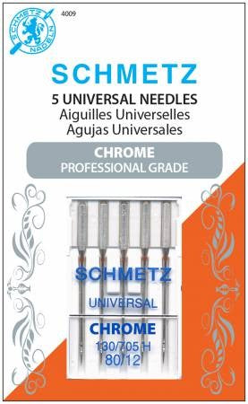 Schmetz Universal Needles Chrome 80/12 pk 5