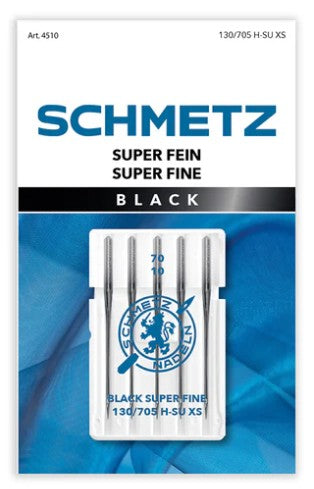 Schmetz Universal Needles Super Fine Black 70/10 pk 5