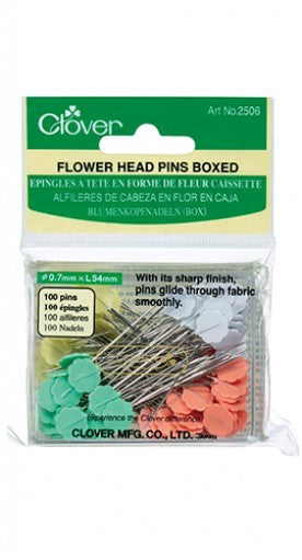 Clover Flower Head Pins Boxed