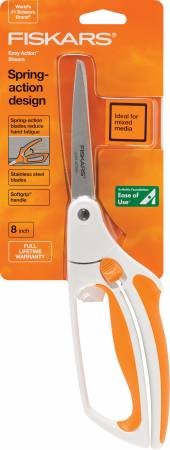 Fiskars Easy Action Soft Touch Scissors 8"