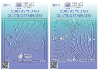 Pauline's Quilters World QAYG Quilting Templates Set C