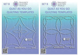 Pauline's Quilters World QAYG Quilting Templates Set B 