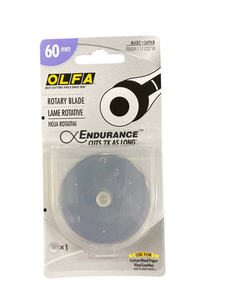 Olfa Rotary Cutter Replacement Blade Endurance 60mm