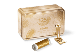 Bernina #01 Reverse Pattern Foot Gold and Special Accessory Tin 