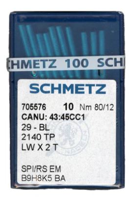 Schmetz Needles 29-BL 2140TP LWx2T  80/12 Pk10  Blind Hemmer Needles