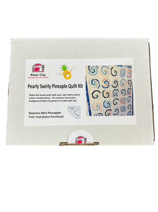 Pineapple Swirly Buttons Quilt Kit