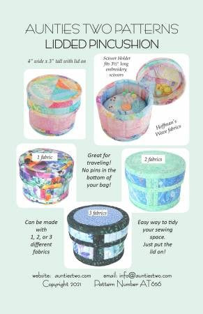 Aunties Two Lidded Pin Cushion Pattern