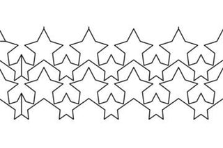 Handi Quilter Groovy Board, Oh My Stars 10" x 24"