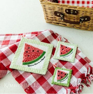 Kimberbell Digital Dealer Exclusive Design (2022-05 MAY) - Watermelon Chenille Hot Pad
