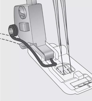 Pfaff Overlocker Clear Coverstitch Foot Inspira (Coverlock 4.0, 3.0)
