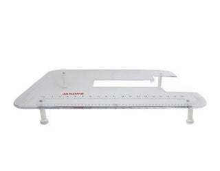 Janome Extra Wide Table (Clear Perspex) MC9900, MC9850, Skyline S9,S7,S6,S5,S3 -  500x307 (4 detachable screw on legs)