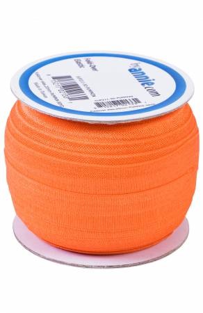 By Annie Fold Over Elastic Pumpkin per mtr