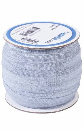 By Annie Fold Over Elastic Pewter per mtr