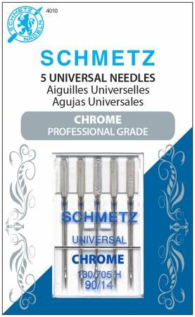 Schmetz Embroidery Needles Chrome 90/14 Pk 5