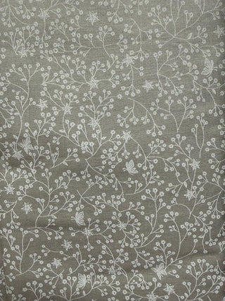 Flutter Wide Back 280cm wide White on Grey per Metre