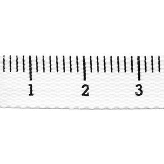 Trim - Trimmings tape measure 25mm width. per mt