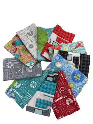 Amanda Murphy Sewing Room 2 Fat Quarter Bundle 11pcs 
