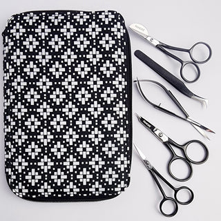 Famore Embroidery Scissor Set Black & White