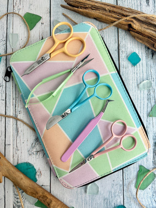 Famore Embroidery Scissor Set Sea Glass