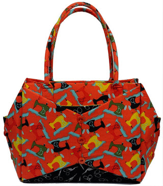 Aunties Two All Buttoned Up Bag Kit (includes Bag Pattern, Fabric & Stabiliser)  