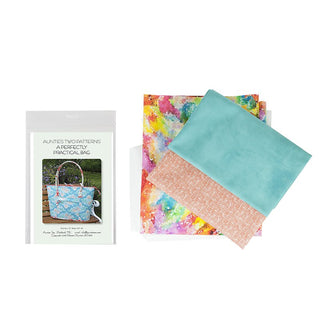 Aunties Two Perfectly Practical Bag Kit (Includes Pattern, Fabric & Stabiliser)