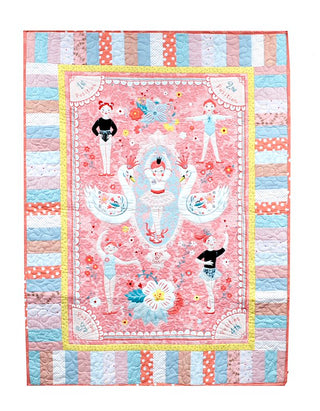 Quilt Kit - Panel Quilt Kit Ballet - Includes Panel, Coordinating Rainbows & Wadding