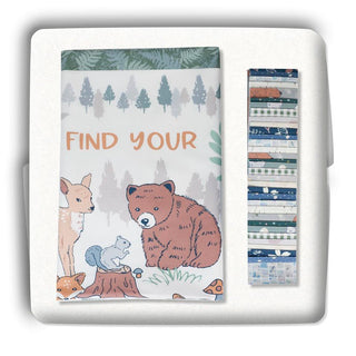 Quilt Kit - Panel Quilt Kit Find Your Path - Includes Panel, Coordinating Rainbows & Wadding