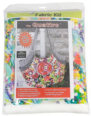 Studio Kat The Quattro Bag Kit (includes Bag Pattern, Fabric & Stabiliser)