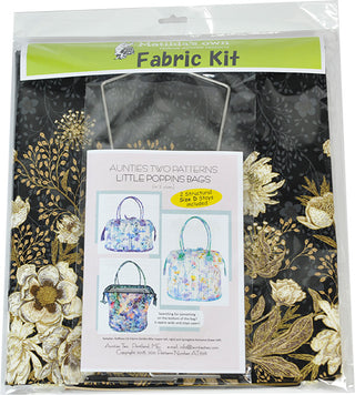 Little Poppins Bag Kit (includes Bag Pattern & Fabric & Stays) Assorted Colours
