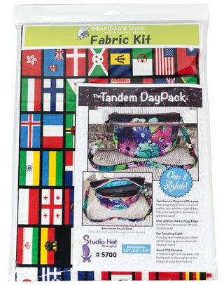 Studio Kat Tandem Day Pack Bag Kit (includes Bag Pattern, Fabric & Bag Accessories)