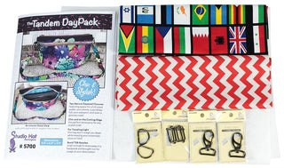 Studio Kat Tandem Day Pack Bag Kit (includes Bag Pattern, Fabric & Bag Accessories)