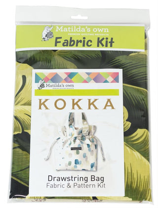 Kokka Drawstring Bag Kit (includes Bag Pattern & Fabric)