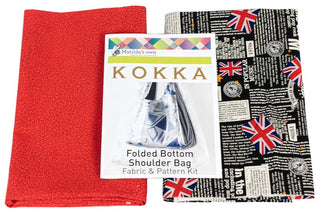 Kokka Folded Bottom Shoulder Bag Kit (includes Bag Pattern & Fabric)