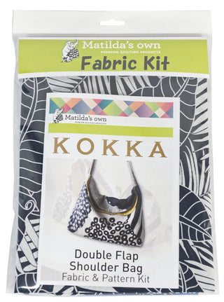 Kokka Double Flap Shoulder Bag Kit (includes Bag Pattern & Fabric) Assorted Colours