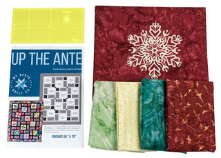 Quilt Kit - Snowflakes Quilt Kit (Includes Patterm, Template & Fabric)