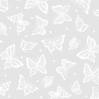 White Hot Butterfly #2080-10409 per mtr 