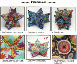 Harlequin Star Pillow & Pincushion Pattern by La Todera