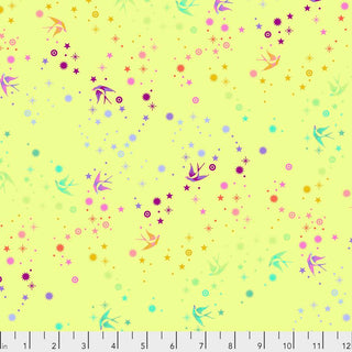 Tula Pink True Colours Fairy Dust Lime per mtr