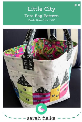 The Little City Tote Bag Pattern by Sarah Fielke
