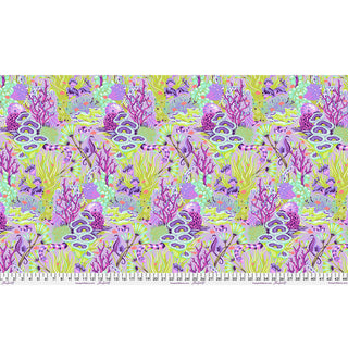 Tula Pink Floral Reef Ultraviolet PWTP264 per mtr - Pre- Order arriving April May 2026