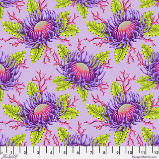 Tula Pink Floral Reef Ultraviolet PWTP265 per mtr - Pre- Order arriving April May 2026