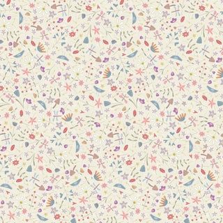 Slow and Steady DV7422 Scatter Flower Eggshell Per Mtr