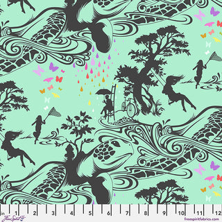 Tula Pink Prince Charming Déjà Vu Turtle Bay Sweetmint PWTP276.SWEETMINT Per Mtr - Arriving July/Aug 2026