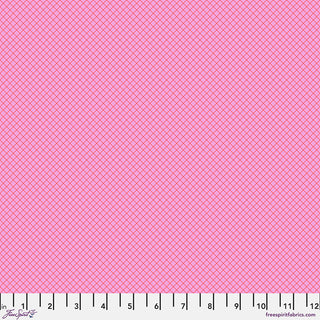 Tula Pink True Colours On The Grid Bubblegum Per Mtr