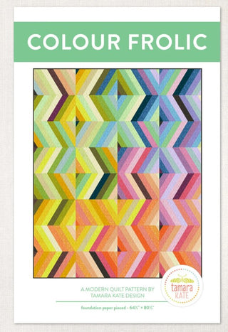 Colour Frolic Quilt Pattern by Tamara Kate Designs