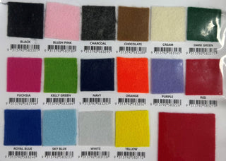 Polysoft Felt 30cm x 21cm 100% Polyester 1.4mm thick - Pack of 16 colours