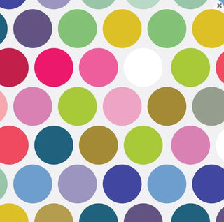 Devonstone Wideloads Backing Fabric Spots White 108" (2.74m) wide Per Mtr