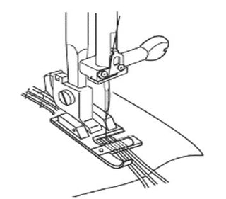 Janome Cording Foot 9 hole (H2) 9mm 