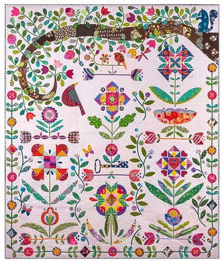 Secret Garden Quilt Pattern Book with Instructional Videos by Sarah Fielke